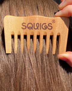 Squiggly Neem Comb