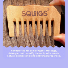 Load image into Gallery viewer, Squiggly Neem Comb
